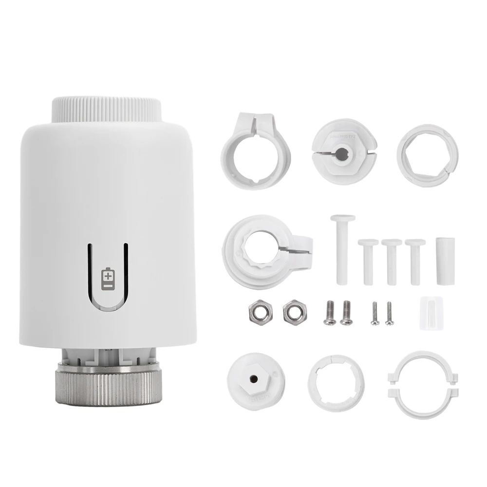 Tuya ZigBee3.0 Radiator Actuator Valve Smart Thermostat Temperature Controller External Sensor TRV APP Voice Control