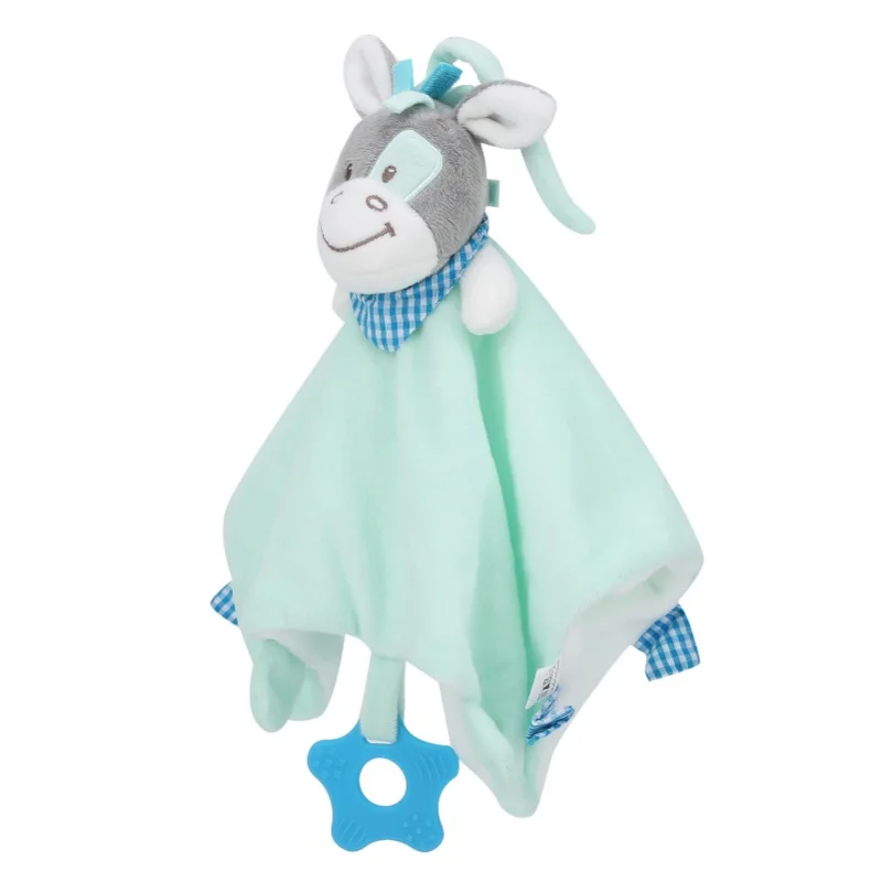 Cobertor de segurança do bebê mordedor infantil cobertores calmantes pelúcia animal consolador brinquedos # 3 # 1