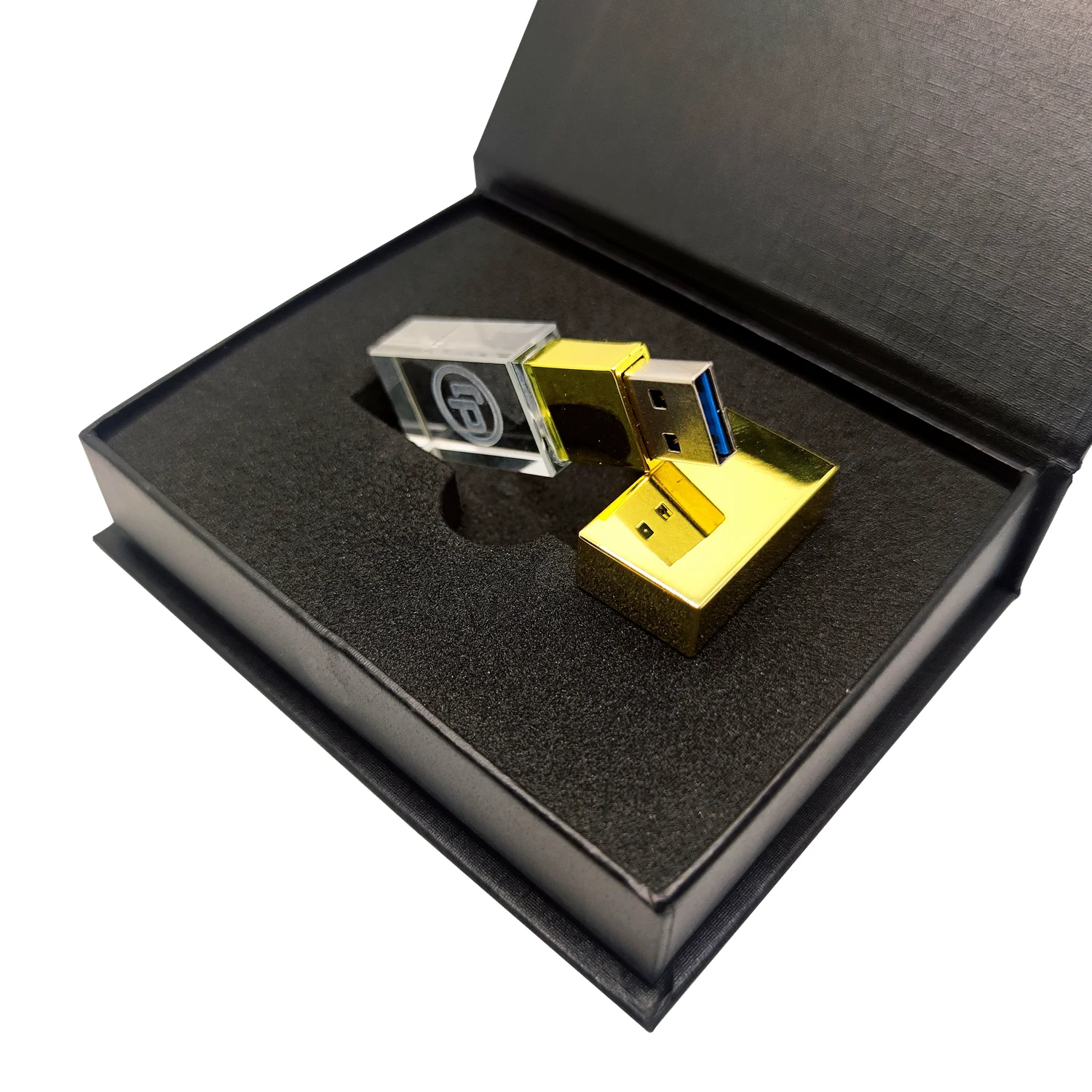 Бесплатная лазерная гравировка логотип цветной металлический кристалл USB3.0 высокоскоростной флэш-накопитель и Подарочная коробка 128 ГБ 8 ГБ 16 ГБ 32 ГБ 64 ГБ