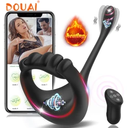 Sexy Toys Cockring for Men Bluetooth Penis Ring Vibrator Adult Goods for Men Wireless APP Remote Cock Ring Sex Toys for Adults