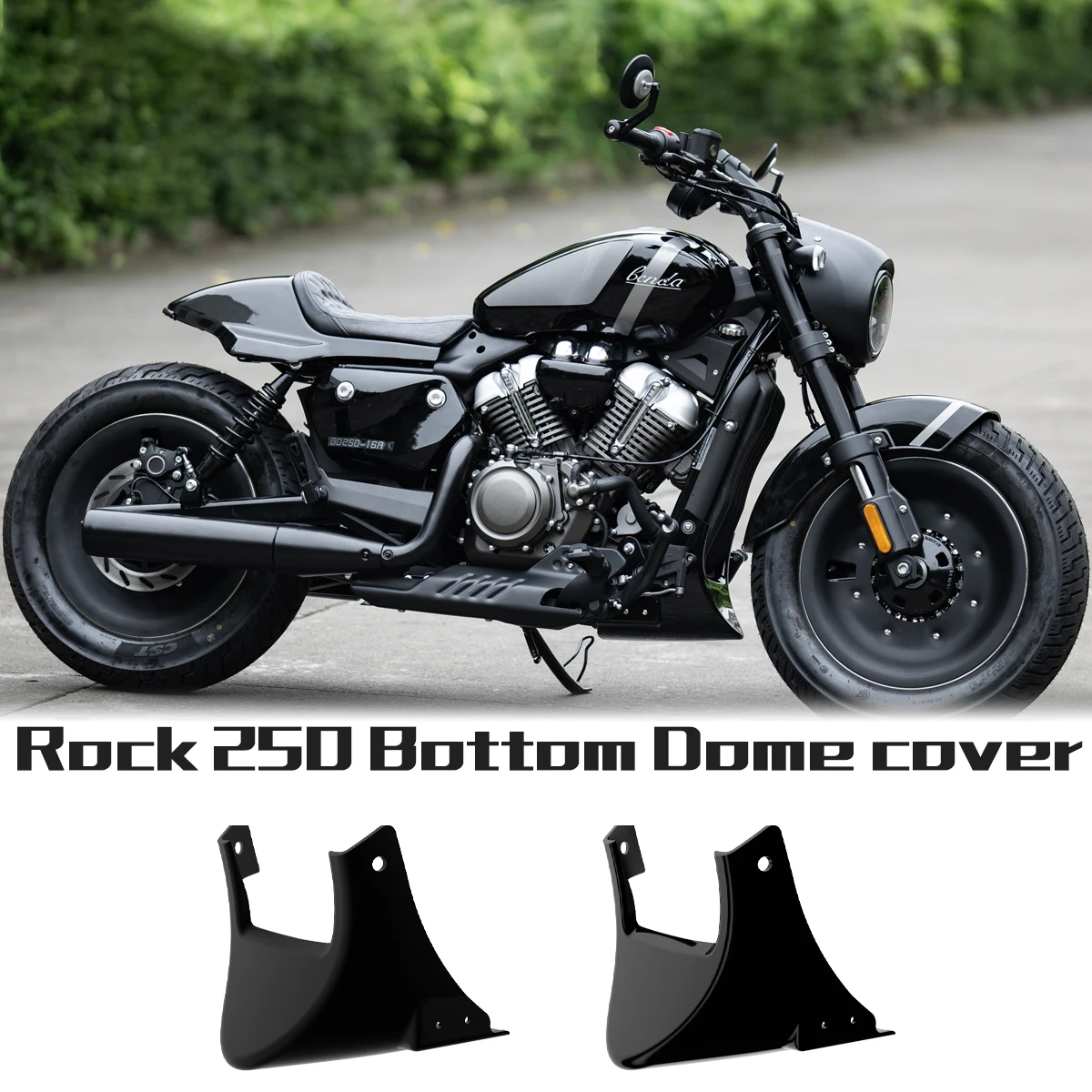 

Motorcycle Skid Plate Engine Protector Guard Chassis Protection Cover Bottom Dome Fairing Cover Sump Guard for BENDA Rock 250