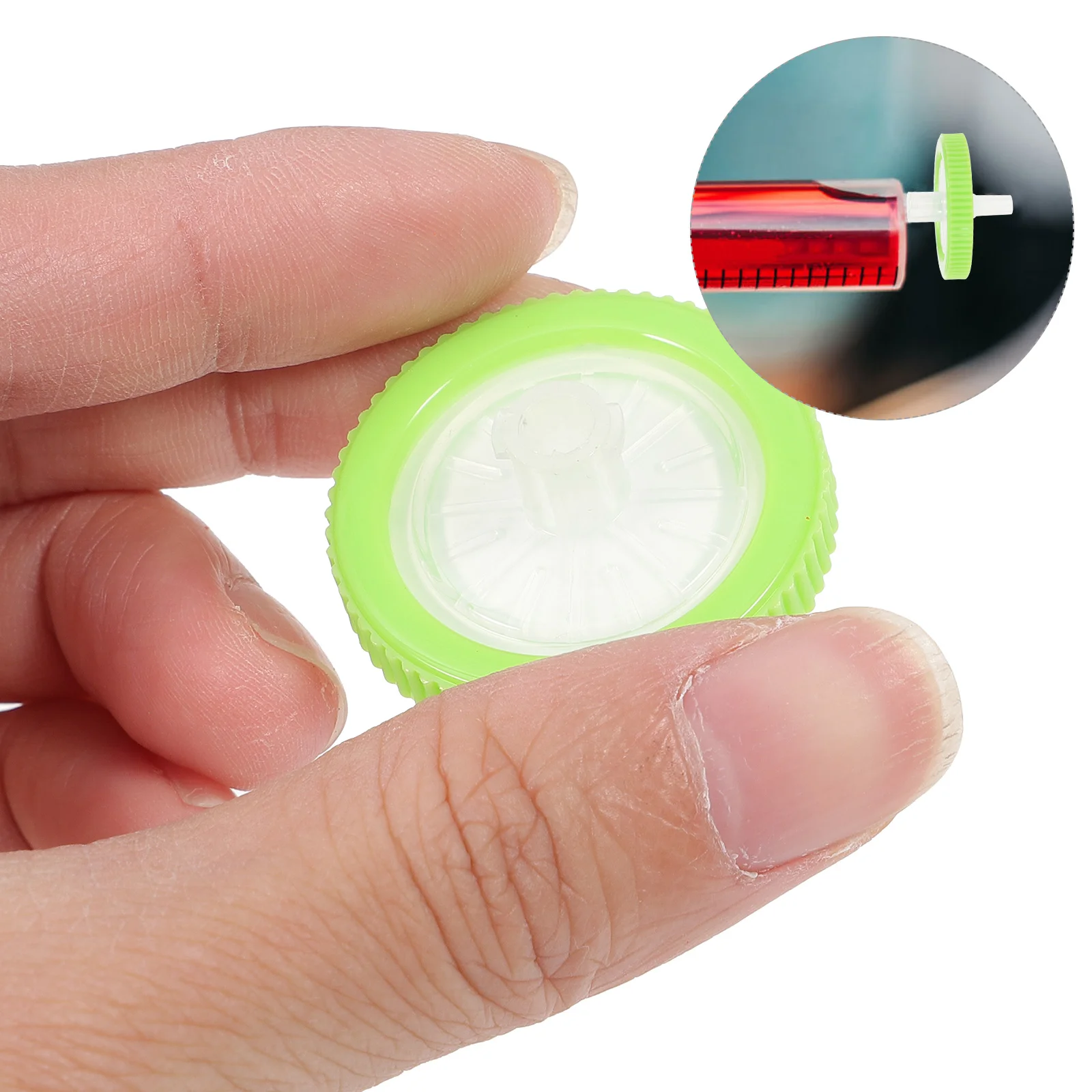 25 ชิ้นกรองพลาสติกผู้ถือเข็มฉีดยาเมมเบรนเข็มเข็มกรองอุปกรณ์ทิ้งพรีเมี่ยม