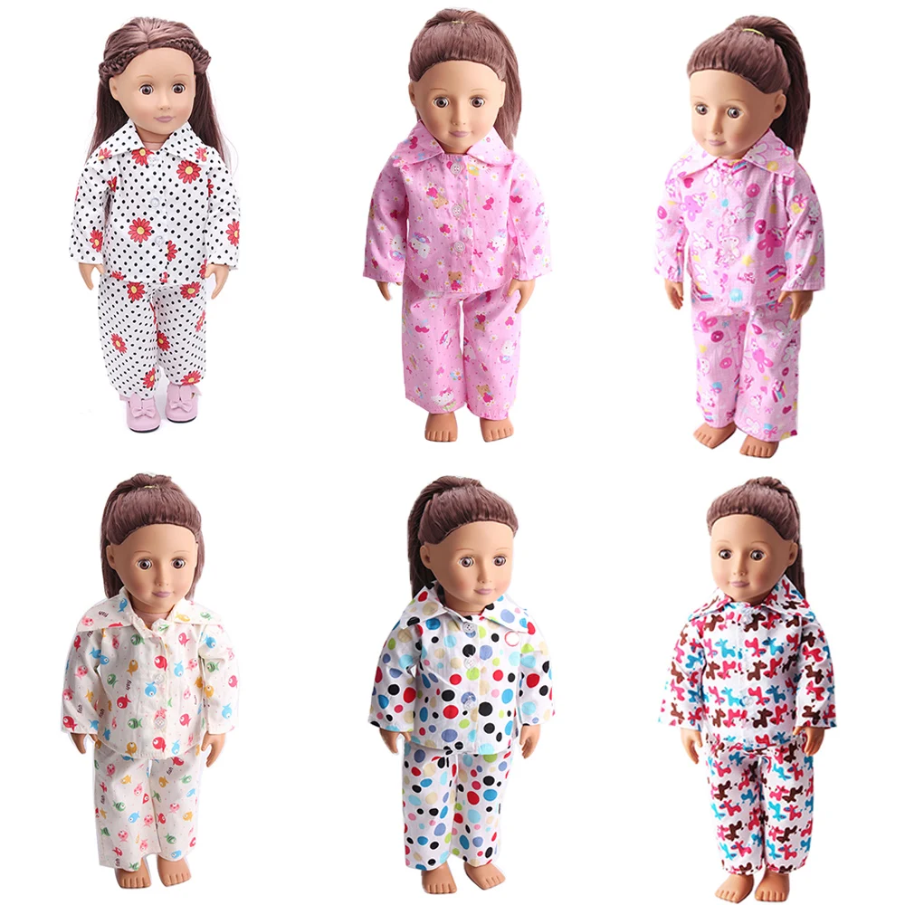 18 inch doll girl pajama set doll spring and autumn season h