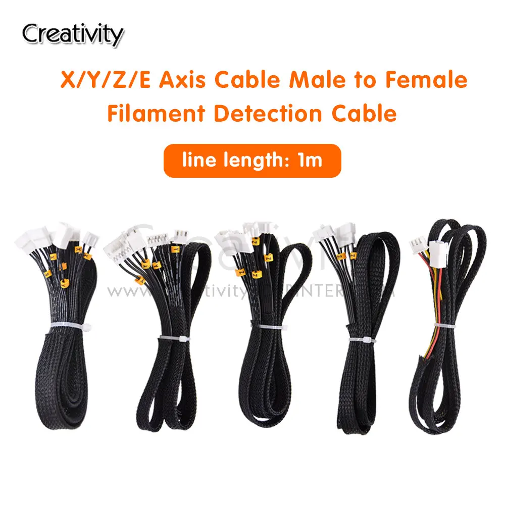 Motor And Limit Switch Extension Cord Material Broken Detection Line For Ender3 CR10  X/Y/Z/E Series Cable Length 1M