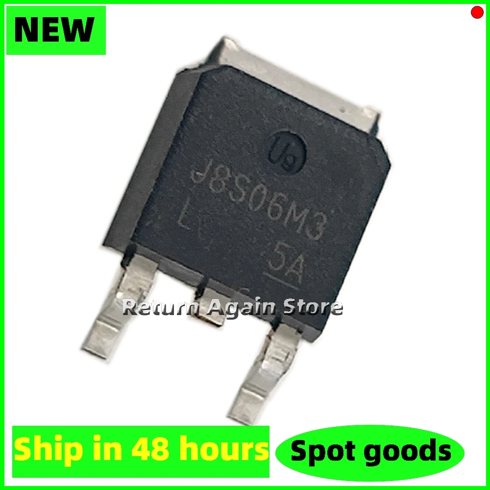 10PCS/LOT TJ8S06M3L J8S06M3 J8S06M3L TO-252 60V8A P-ch mosfet