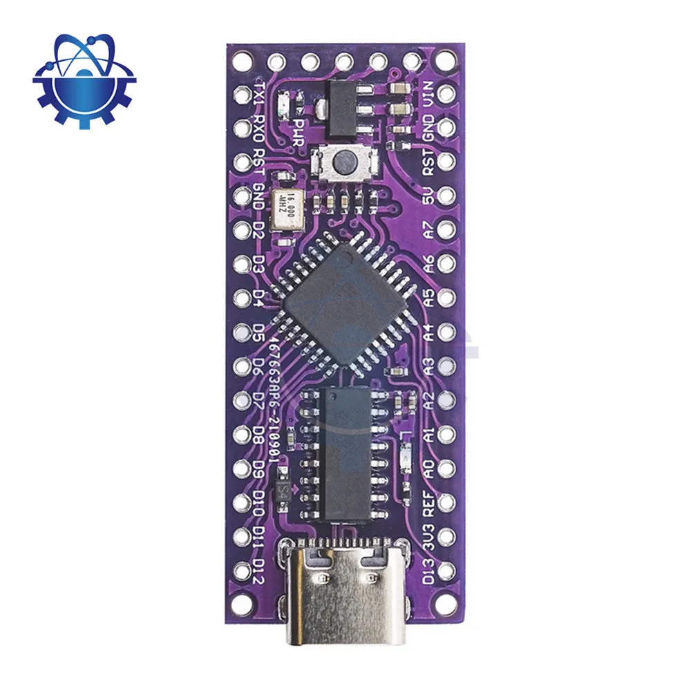 Плата разработки LGT8F328P LQFP32 для замены модуля совместимого с MICRO USB ATMEGA328 Nano V3.0