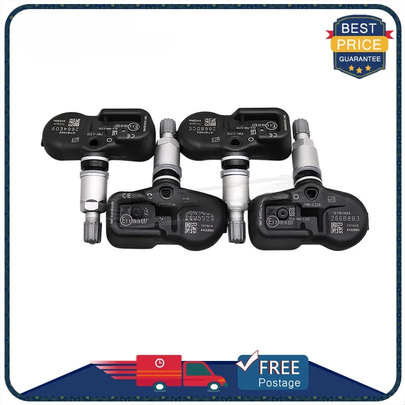 

4PCS PMV-C210 For TOYOTA Avensis Auris RAV4 Yaris Verso 42607-02031 42607-02030 42607-30070 TPMS Car Tire Pressure Sensor 433MHZ