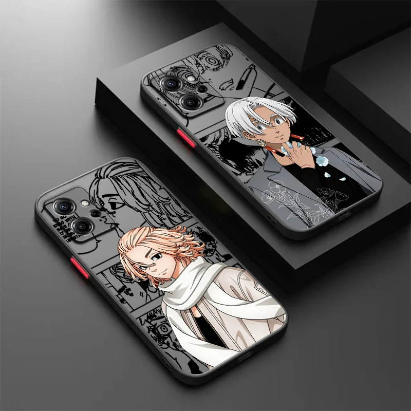 

Cool T-Tokyo Revengers Anime Frosted Translucent For Redmi Note 13 12 12S 12T 11 11T 11E 10 10S 9 Pro Plus 5G TPU Phone Case