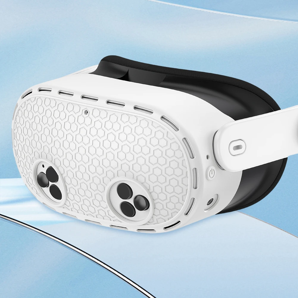 Silicone Host Protective Cover Drop-Proof Host Protector Waterproof VR Headset Protector for Meta Quest 3S Accessories