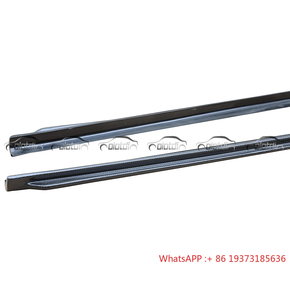 3D Style for BMW F10 M5 M-Tech Body Kit Side Skirts Carbon Fiber Extension Lower Rocker Winglets