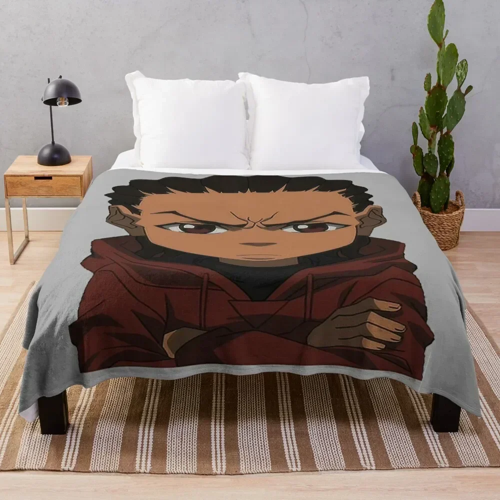 

The Boondocks Huey Throw Blanket Fashion Sofas Quilt Giant Sofa funny gift Blankets
