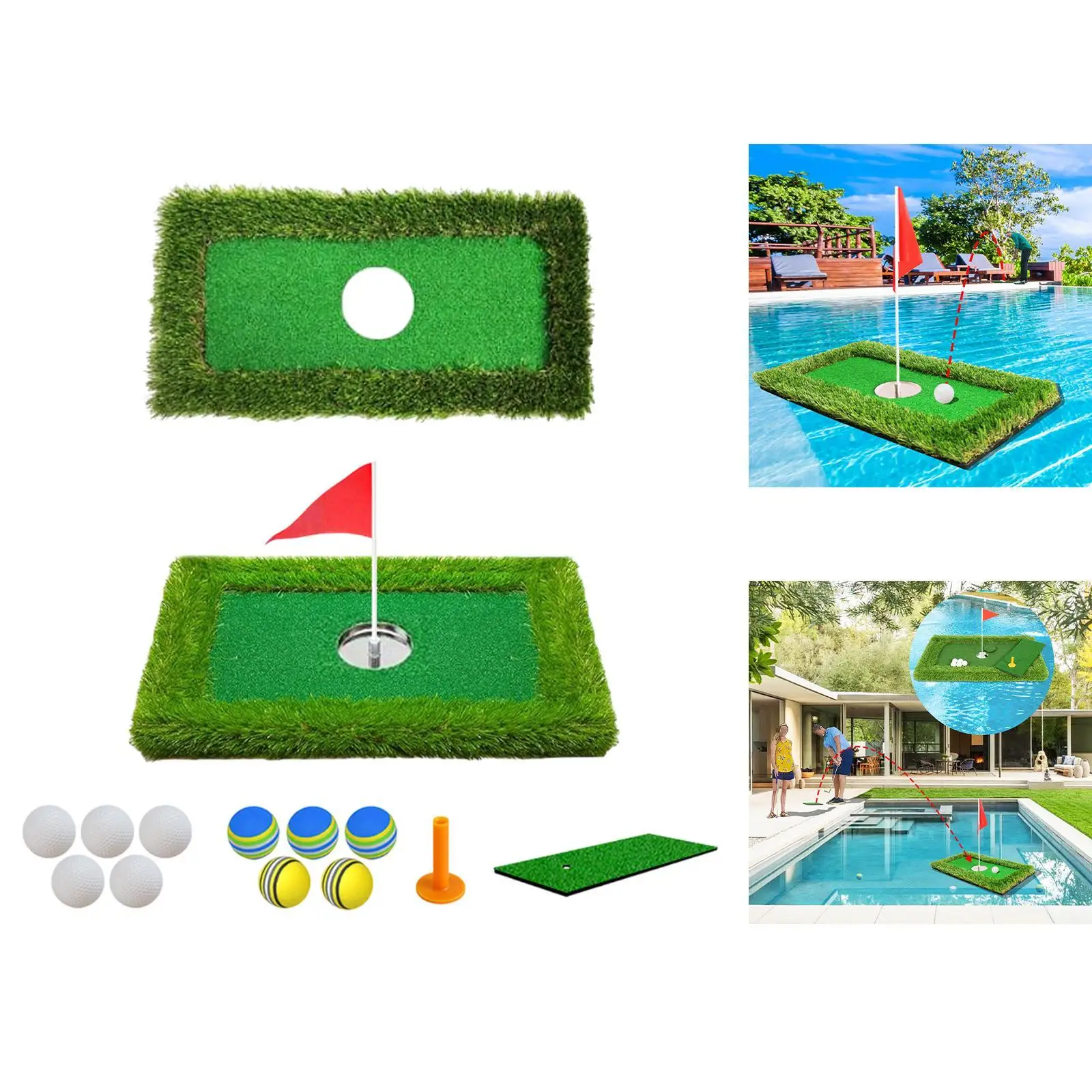 

Float Golf Green Lightweight Chipping Green for Backyard Outdoor Sports
