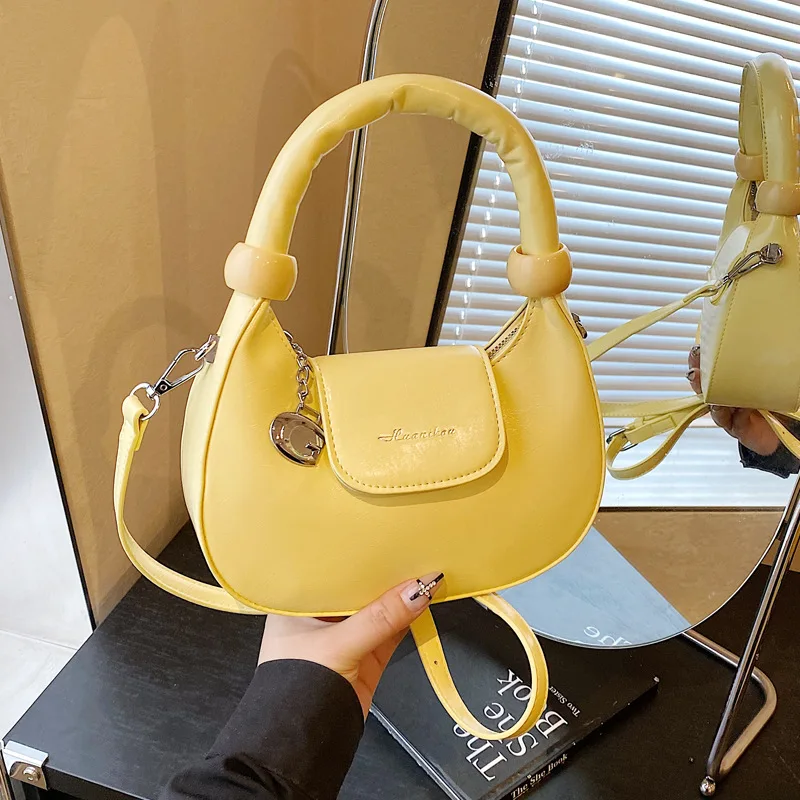 

2025 Womens Crescent Moon Bag Trendy Summer Shoulder Purse Minimalist Casual Crossbody Bag Unique Small Hobo Handheld Tote
