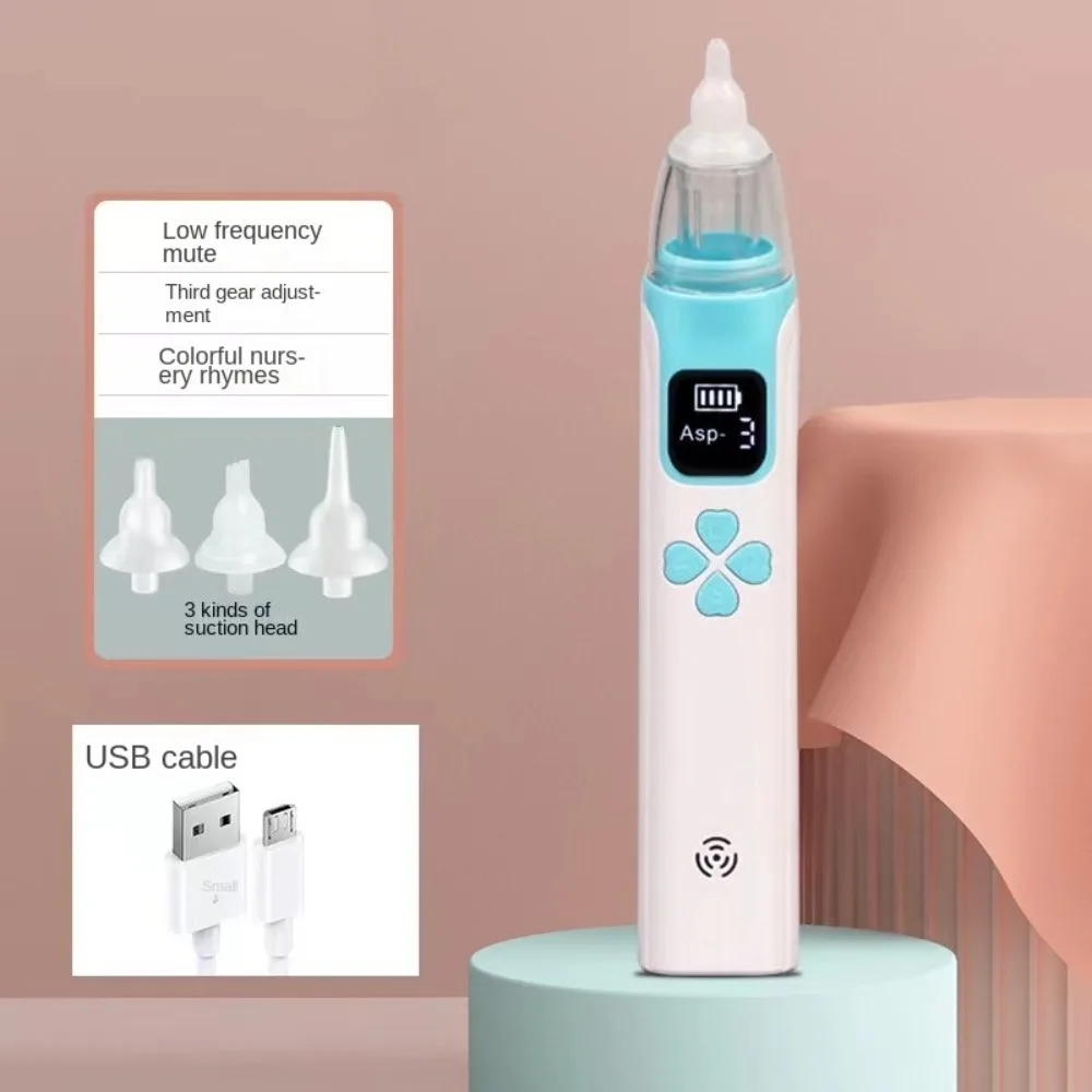 

Электрический детский назальный аспиратор, безопасный USB-зарядка, детский назальный ингалятор, бесшумный назальный заградительный ринит, очиститель носа для новорожденных
