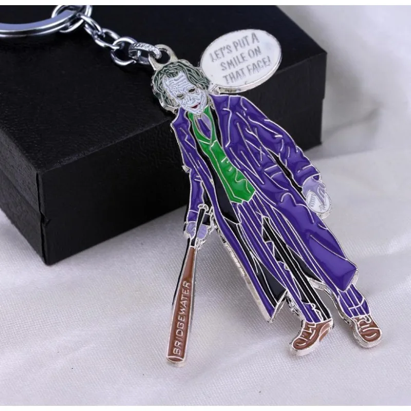 DC 애니메이션 캐릭터 주얼리 조커 키체인 남녀 가방 장식 패션 개성 트렌드 창의적이고 멋진 선물