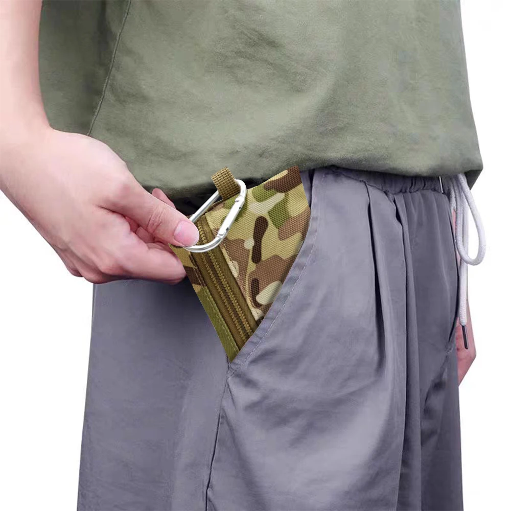 1PCS Mini Tactical Wallet Men's EDC Molle Pouch Portable Key Card Case Coin Purse Hunting Bag Zipper Pack Multifunctional Bag