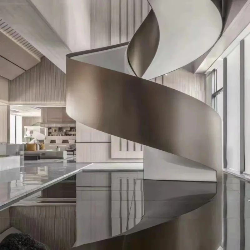 Loft duplex staircase indoor staircase tread spiral staircase