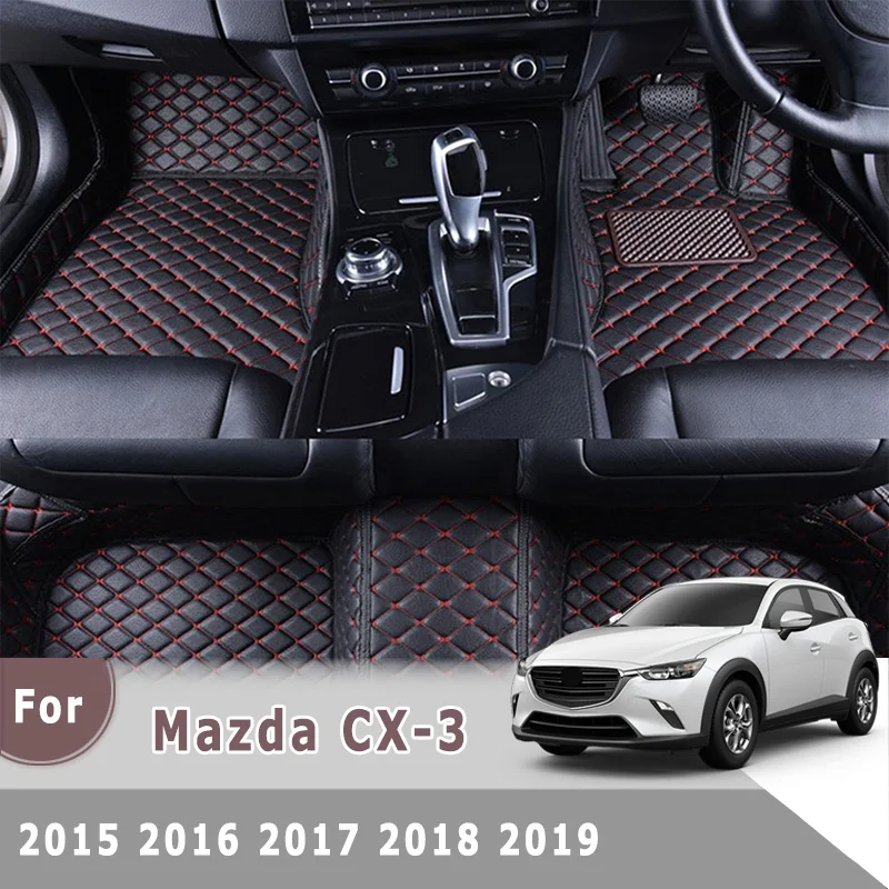 

RHD Carpets For Mazda CX-3 cx3 2019 2018 2017 2016 2015 Car Floor Mats Auto Dash Rugs Covers Foot Pads Waterproof Parts