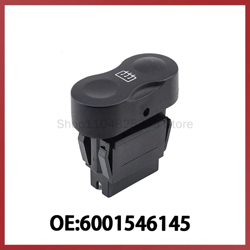 

6001546145 Подходит для Renault: кнопка управления стеклоподъемником, одинарный переключатель для регулировки окон.