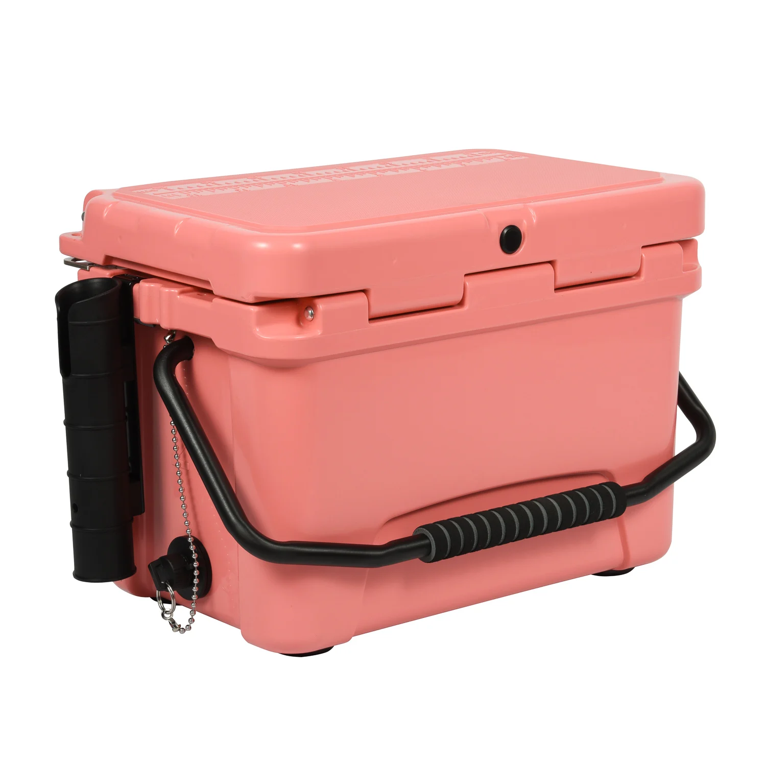 Kuer 20QT Rotomolded Plastic Lunch Outdoor pink Ice Chest Insulated Cooler Box with Handle for Fishing