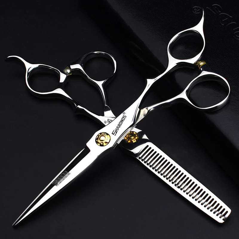 

Professional scissors, exclusive to hairdressers, professional 6-inch hair salons, and professional flat tooth cutting set