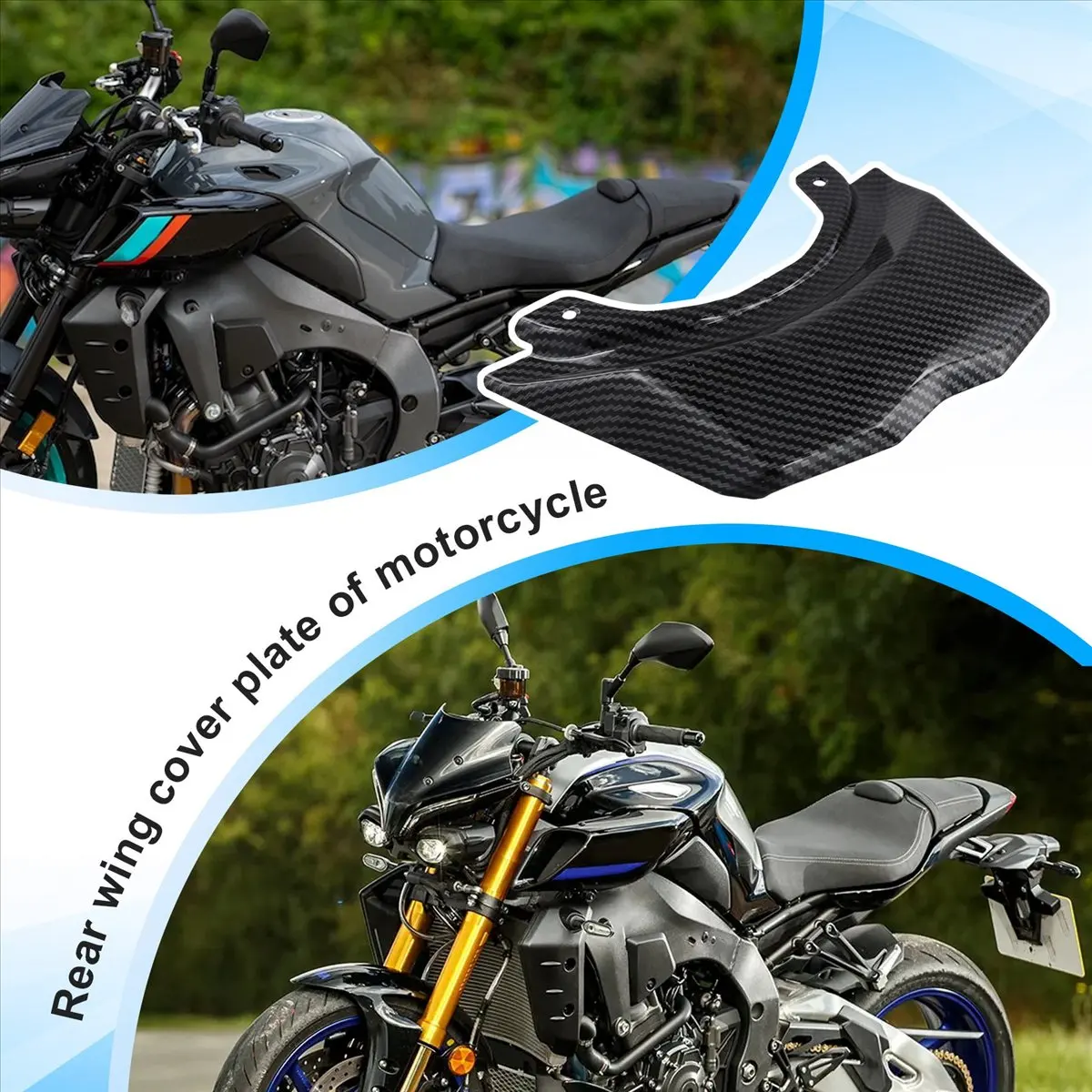 #40T Automotive Parts & Accessories,Motorcycle Accessories Seat Unit Cover Fairing Parts Kits for Yamaha (Carbon Fiber Pattern) view 3