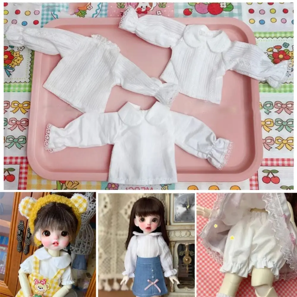 Cute White Long/Short Sleeve Blouse Fashion DIY Accessories Pumpkin Pants Clothes Handmade Kids Toys for 1/6 BJD 30cm Dolls