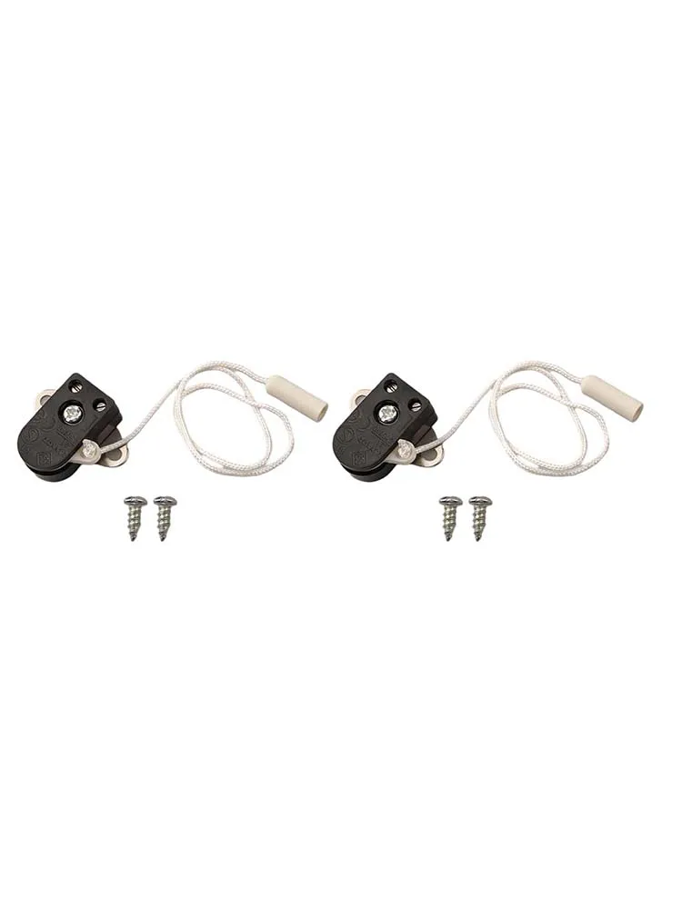 Simplified Accessory Set Dual Mini Pull Switches Designed for Efficient Light Control in Home Decor (Pack of 2)