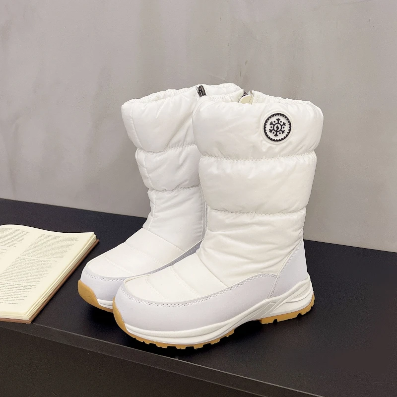 Winter Womens Snow Boots Plush Men Boots Keep Warm Comfortable Couple Cotton Shoes Non Slip Zip Women Boots 2026 New Botas Mujer