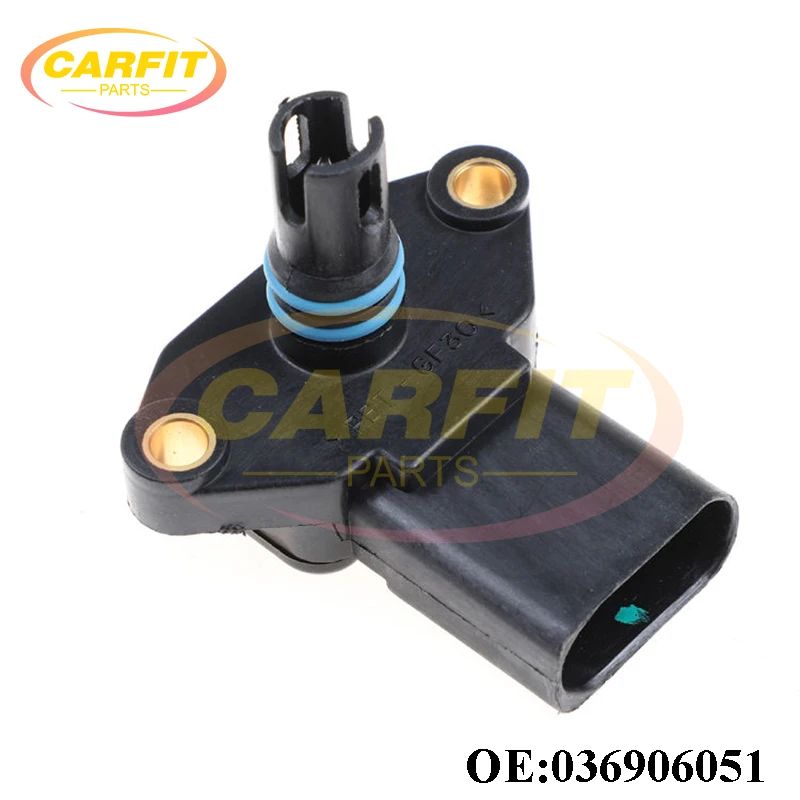 OEM 036906051 03D906051 036906051D 0279980411 Intake Manifold Pressure Sensor For Audi Seat Skoda VW Bora Polo Estate Auto Parts