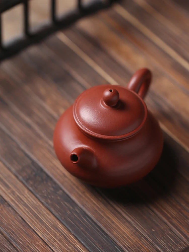 Peng Zhixin's Sketch Pan Hu Yixing Purple Sand Kung Fu Pot Gongfu Tea Set Small Size Mini Classic Style Original Mine