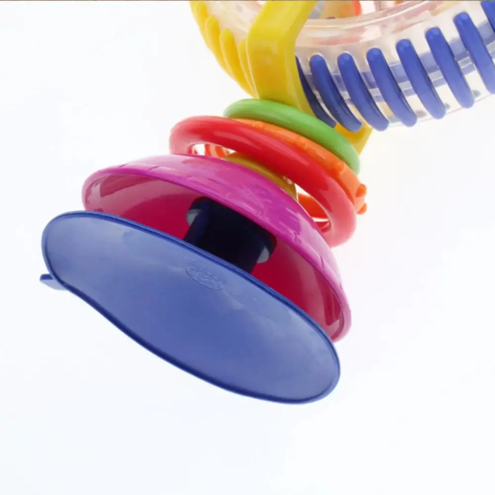 Ventosa giratoria 360, molino de viento giratorio, cuentas de Color, rueda de plástico, juguete para bebé, tamaño pequeño, aprendizaje temprano, sonajero Montessori infantil