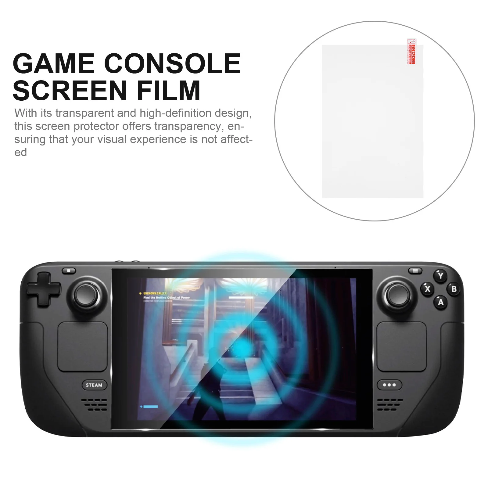 

2Pcs Console Screen Protector 7 Inch Tempered Glass Film High Definition Transparent Cover Scratch Resistant for Gaming