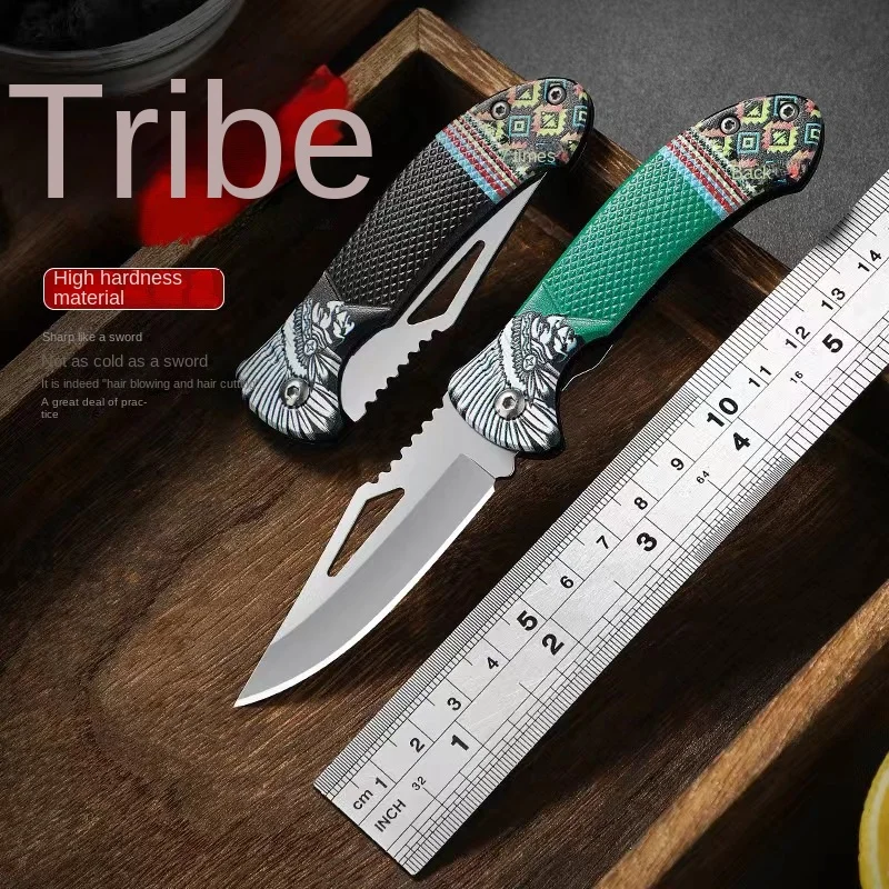 2024new Mini Folding Portable Portable Express Unpacking Self-Defense Outdoor Exquisite Stainless Steel Fruit Knife