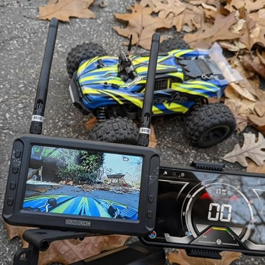 4.3'' FPV Monitor with 5.8G 40CH Camera Wireless LCD Display for RC Car Trucks Crawler Boats Tank Quadcopter Black