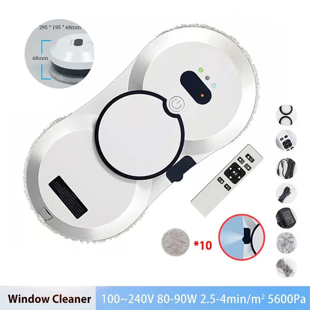 Large Suction Spray Electric Window Cleaning Robot anti-fall Remote Control Vacuum Cleaner Window Cleaning Robot