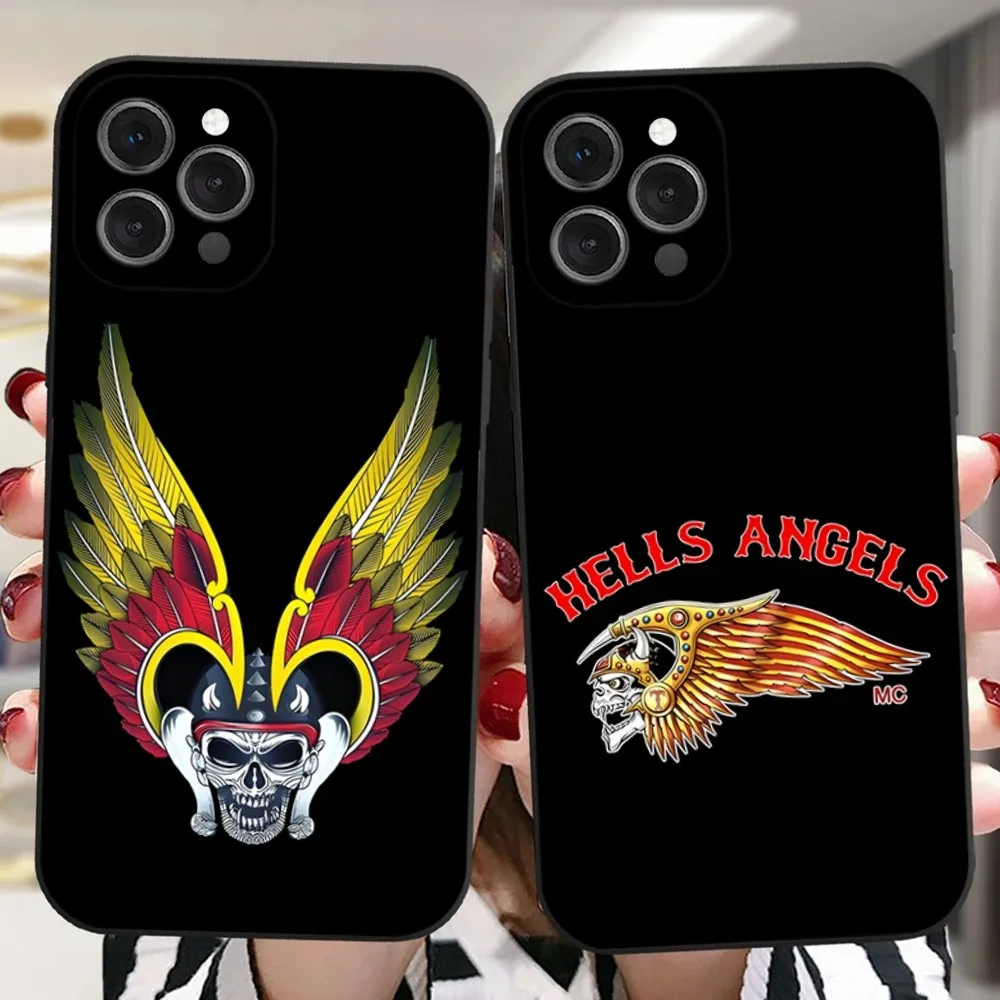 Hells Angels Motorcycle 81 Phone Case For iPhone 16,15,14,13,12,11 Plus,Pro,Max,XR,XS,X,7,8 Plus,SE,Mini Silicone Soft