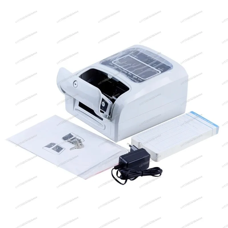 YBJ-Electronic Attendance Machine Digital Time Recorder Office Staff Check In Punch Card Clock ID Card Punching Machine100V-240V