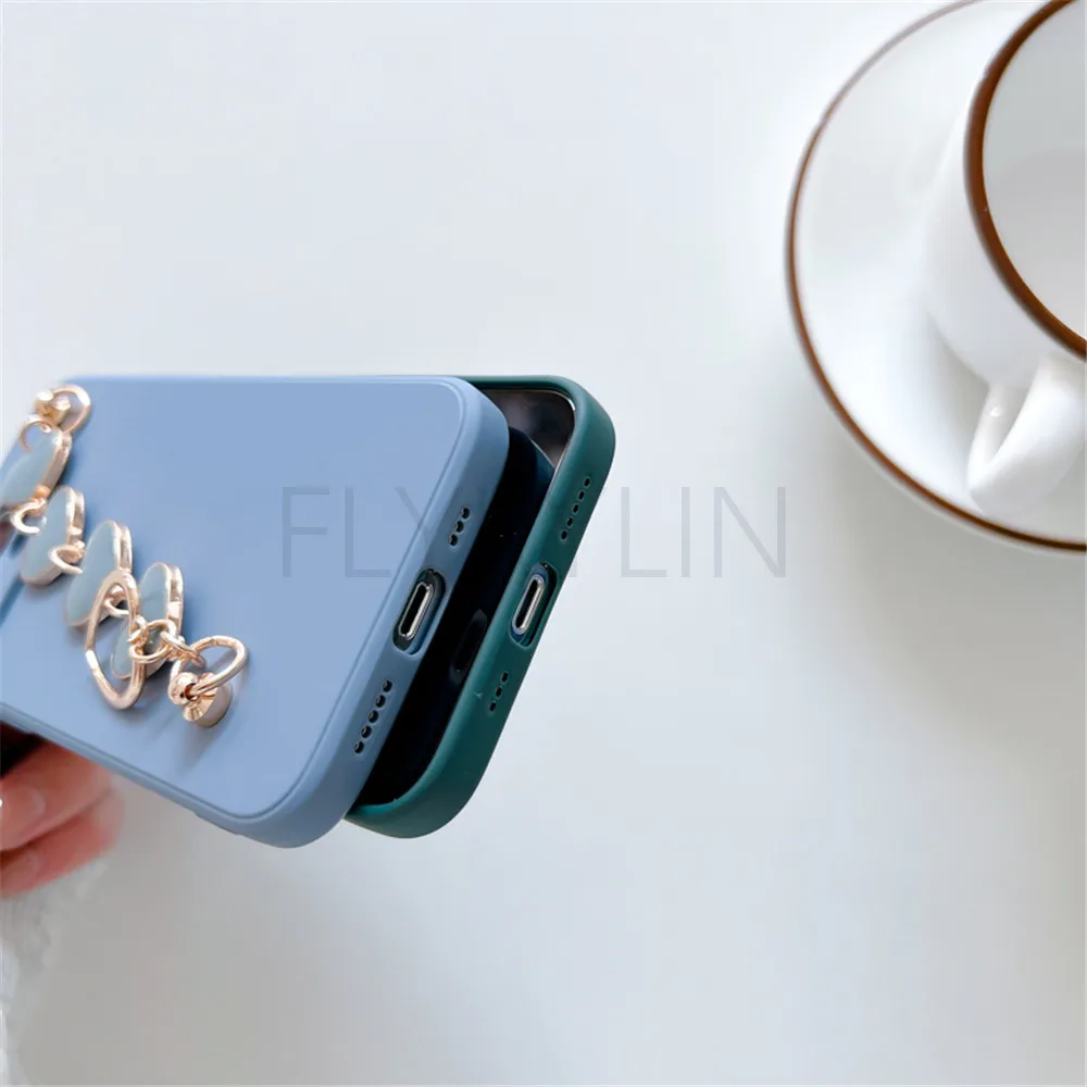 INS Love Heart Bracelet Phone Case For Xiaomi Redmi Note 12 11 Pro 11S 10C A1 Plus Mi 12C 12Lite 11T 12T Poco X3 M4 Pro Cover