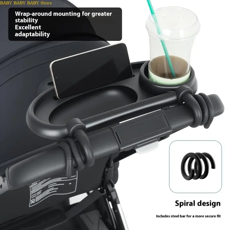 صينية تنظيم عربات الأطفال متعددة الوظائف Q81A لحمل الطعام وزجاجة الألعاب وقبضة آمنة للهاتف #2