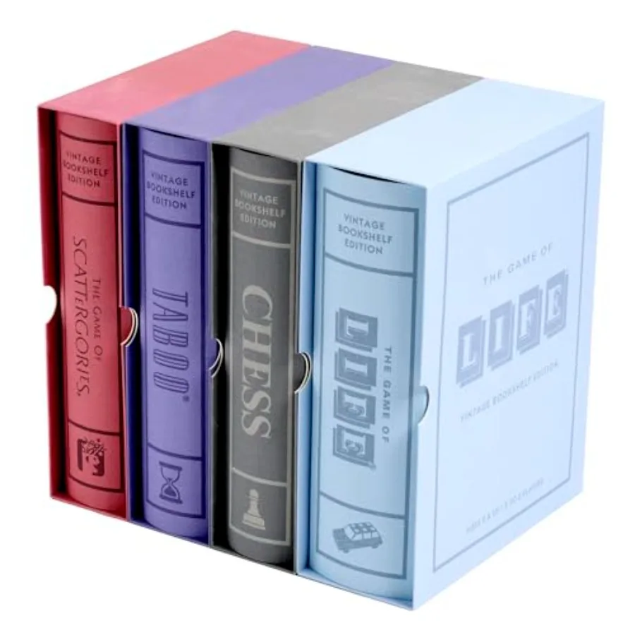 لعبة الشطرنج The Game of Life Scattergories and Taboo Vintage Board Game مجموعة رف الكتب للعب العائلي الممتع التعليمي واللا شيء #1