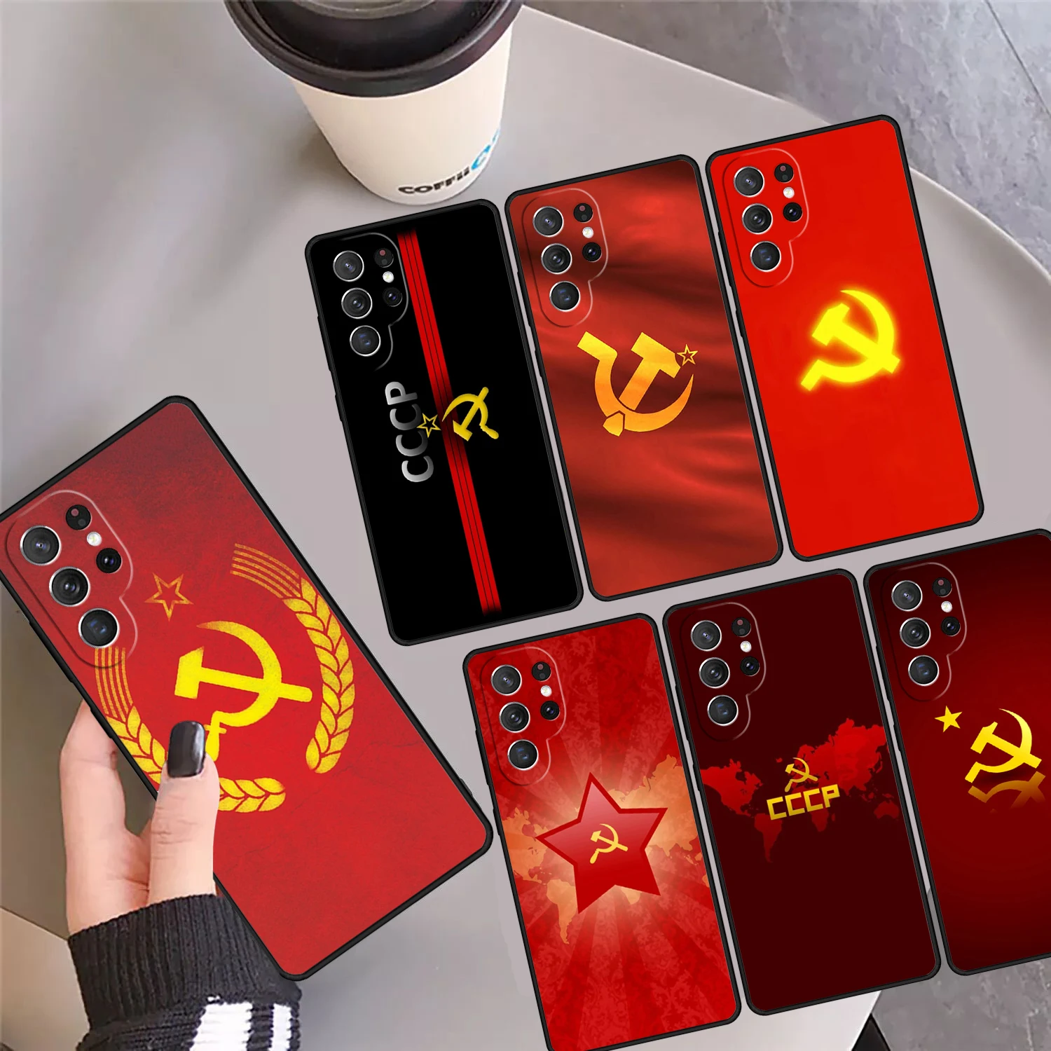 

Чехол для телефона lenin с флагом Советского Союза, чехол для Samsung Galaxy S24 S25 Ultra 23 S22 Plus S21 FE S20 Note 10 Pro Note 20