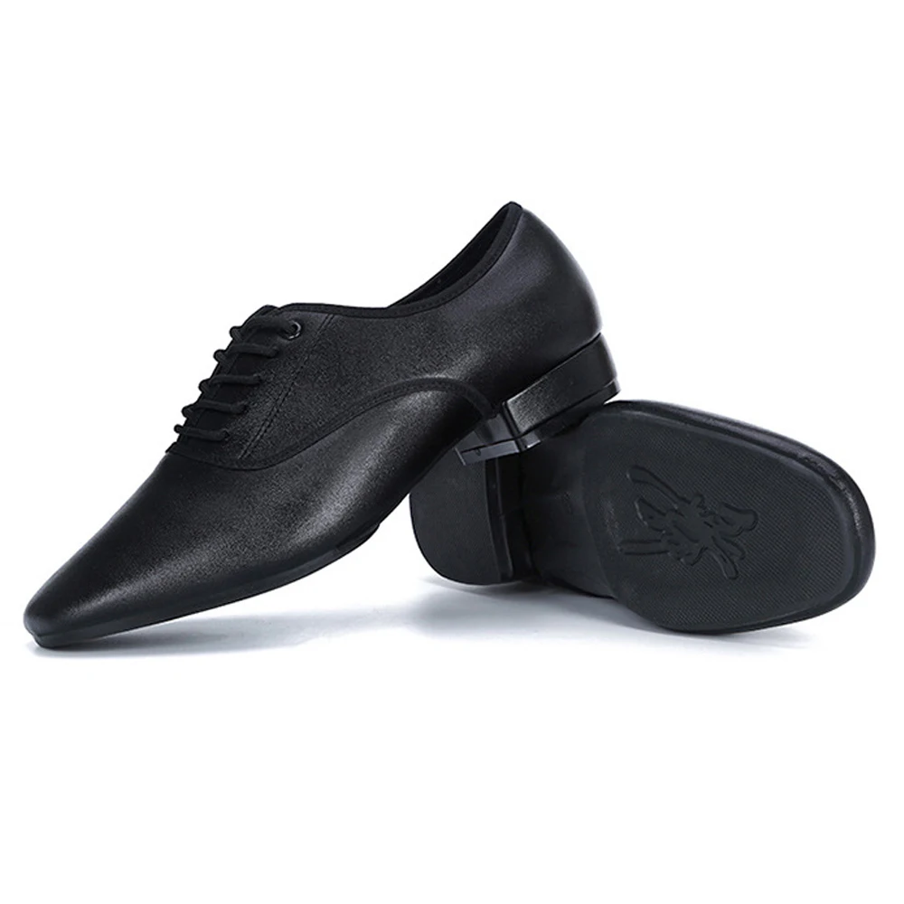 Nuevos zapatos de baile para hombre, zapatos de baile latino de cuero genuino con suela suave, zapatos de baile modernos para Tango, zapatillas de deporte para hombre adulto
