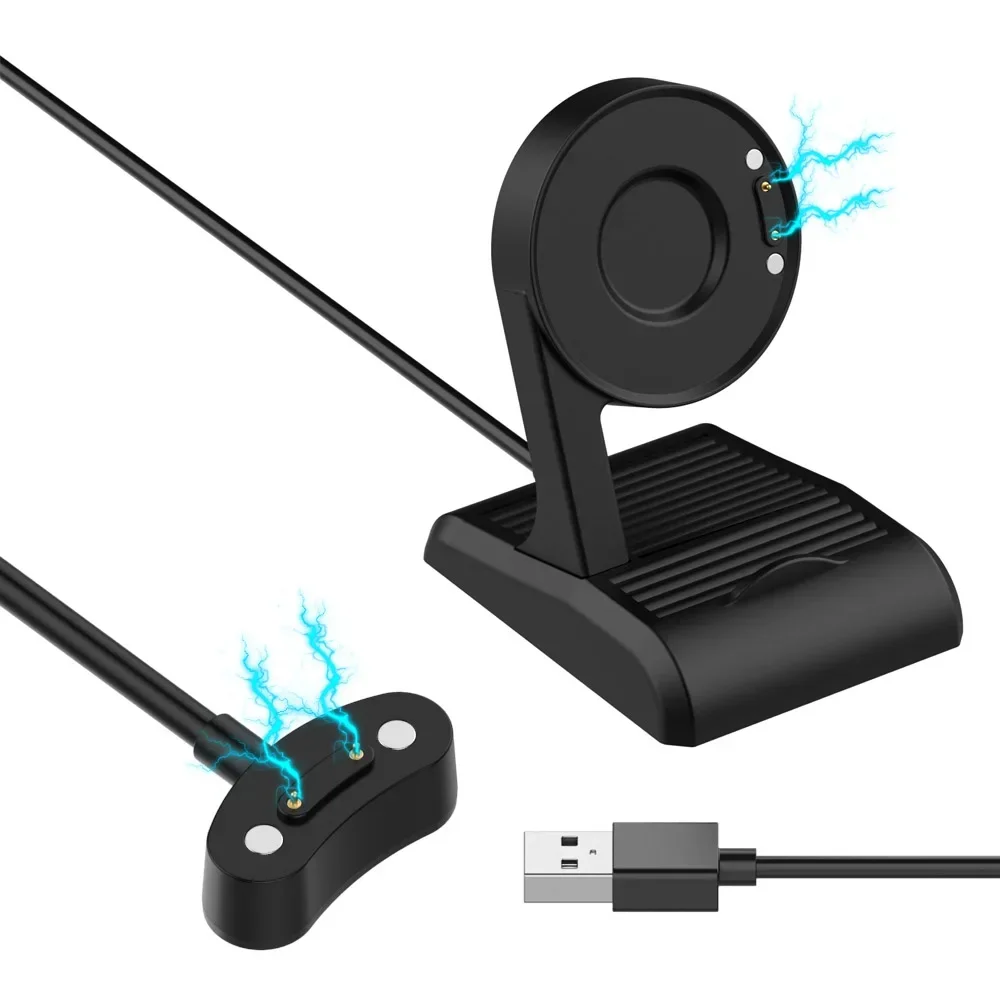 Charging Cable Magnetic Charger For Ticwatch Pro 5 / Pro X / Pro3 Ultra GPS / Pro3 GPS / E3 Charging