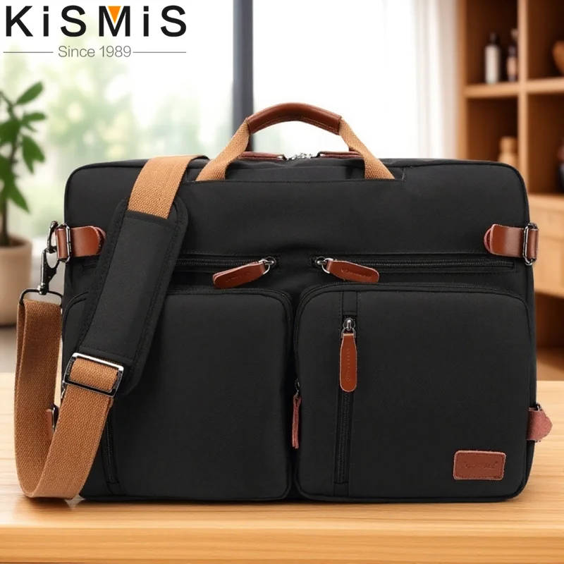 

Большой трансформируемый рюкзак для ноутбука с диагональю от 15,6 до 17,3 дюйма, сумка через плечо для деловых поездок, портфель