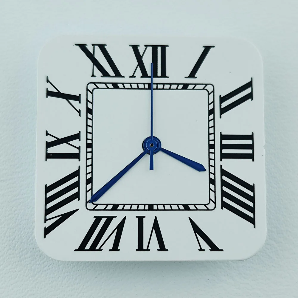 New NH35 dial square Roman dial Arabic dial custom logo men's watch suitable for NH 35 movement watch accessories