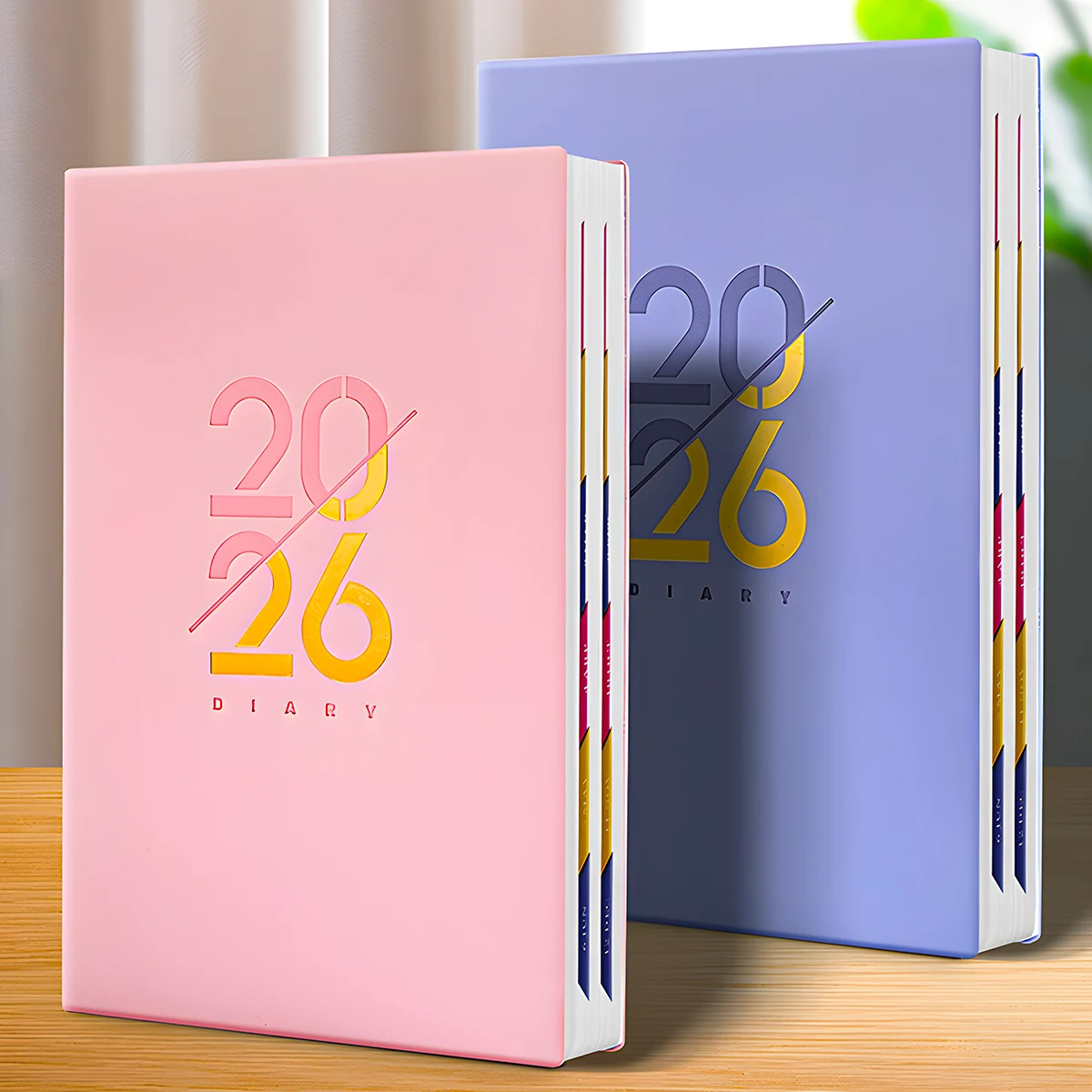 2026 Planner Notebook A5 Agenda Soft Leather Cover Weekly/Monthly Plan Diary for Students School Office Stationery Supplies