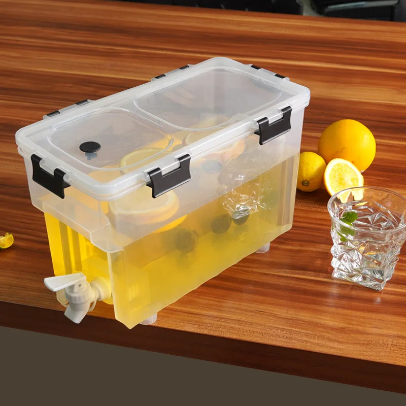 

Подходит для оптовой продажи, полипропиленовый холодный чайник, летний бытовой пластиковый чайник с краном, большой емкости, простое ведро для сока, напитков, холодный чайник