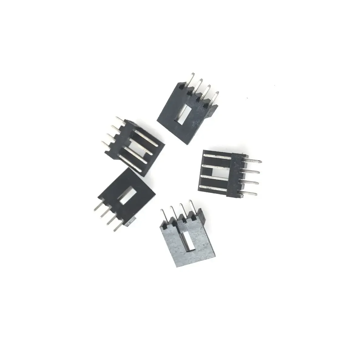 10pcs/lot PC 4Pin FDD Floppy Male Power Cable Plug Socket Connector Terminal 2.5mm Space Black Soft Drive Head Welding Base