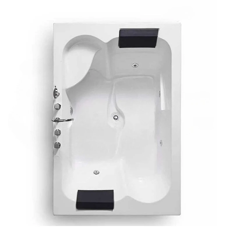 

Recessed double massage cylinder, acrylic for household bathtub